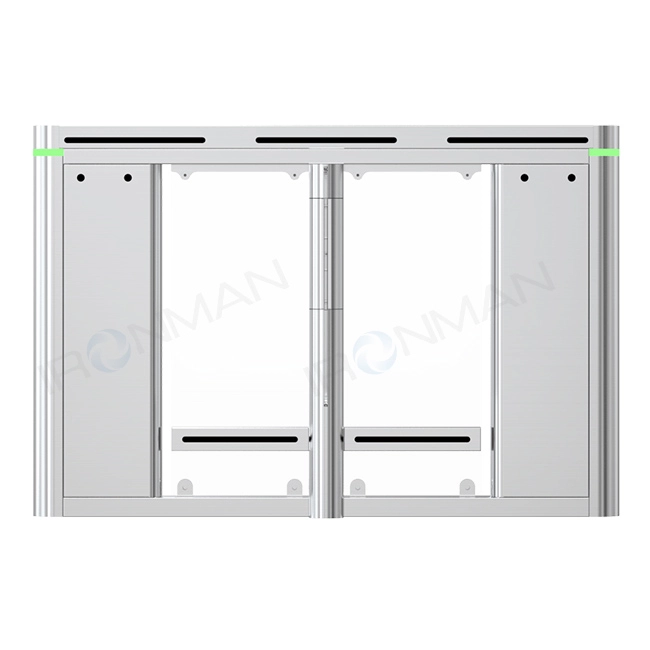 Puerta de acceso con barrera giratoria