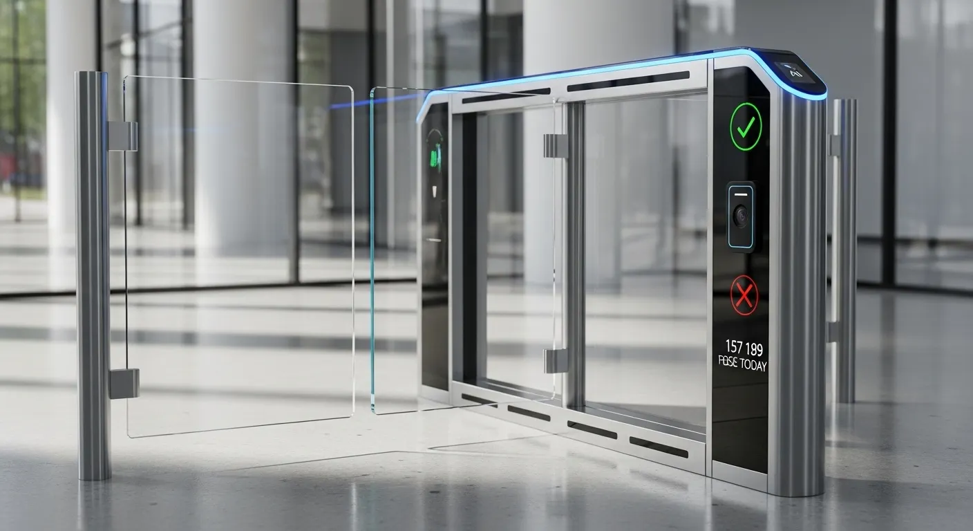 Puerta peatonal inteligente con IA