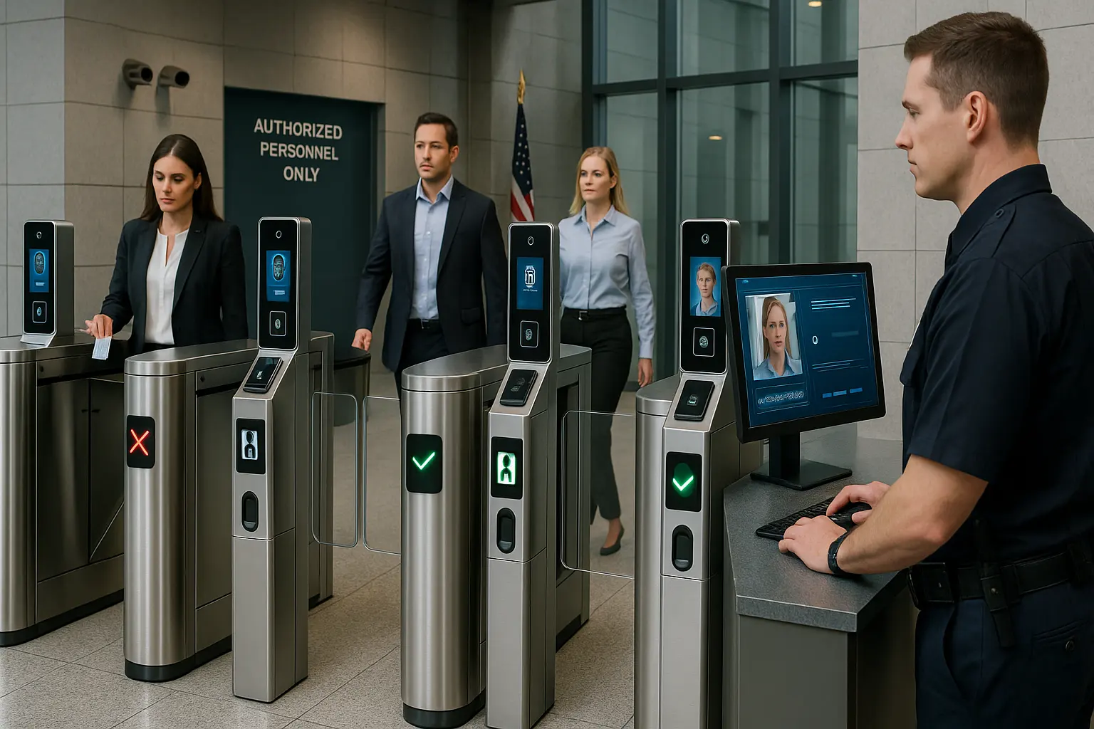 Puertas de acceso a instalaciones gubernamentales