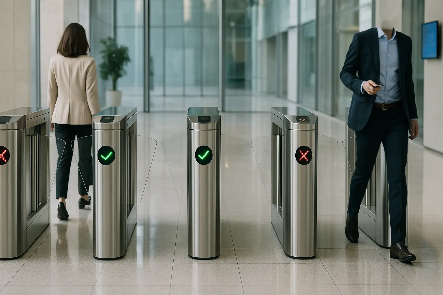 Puerta de velocidad bidireccional