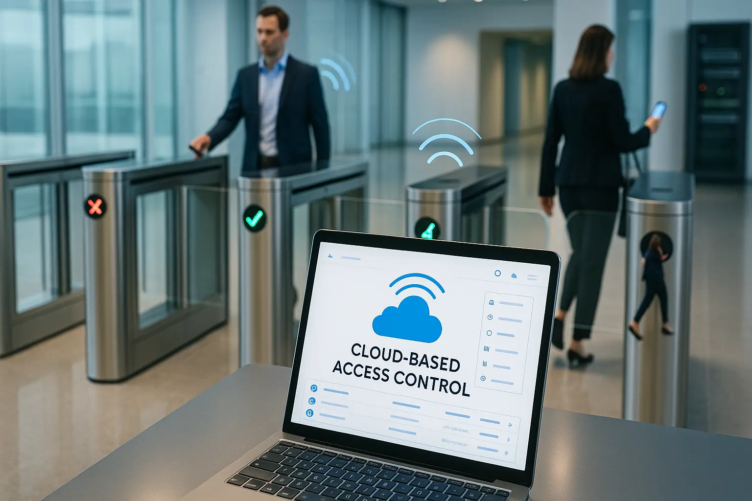 Puerta de control de acceso basada en la nube