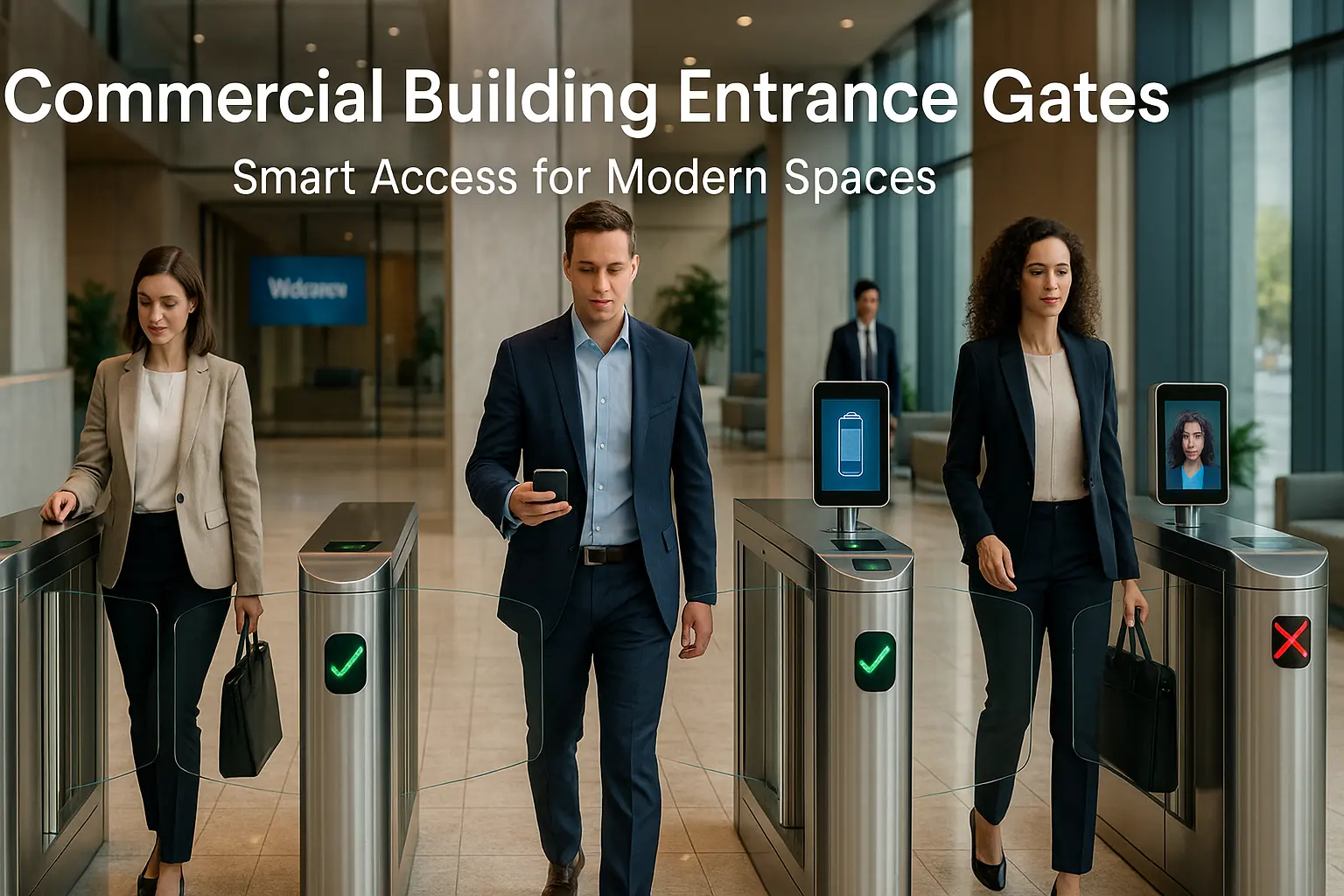 Puerta de entrada del edificio comercial