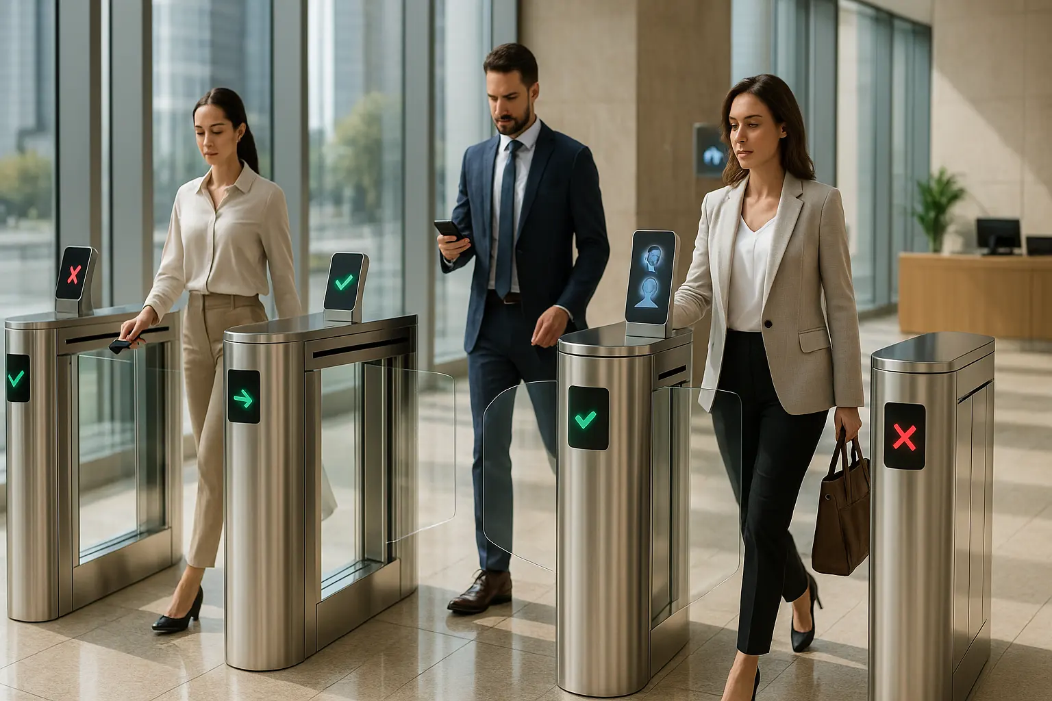 Puerta de alta velocidad de Dubái para la entrada de edificios