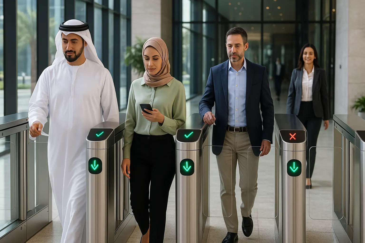 Puerta rápida de acceso rápido en Oriente Medio