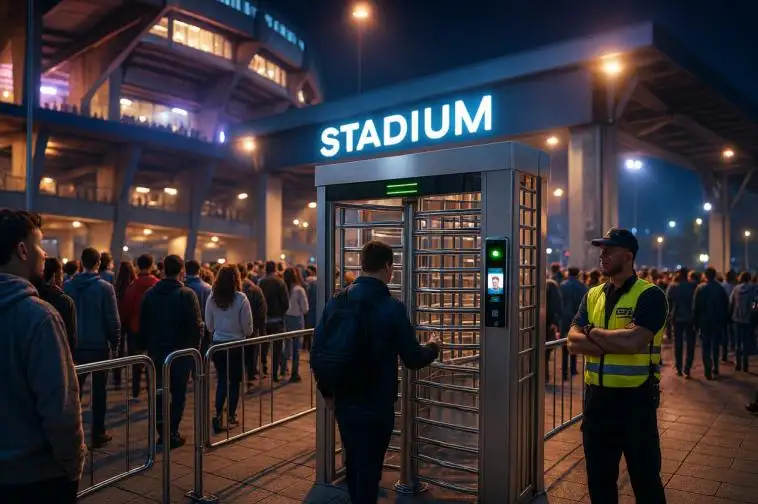 Puerta motorizada de torniquetes