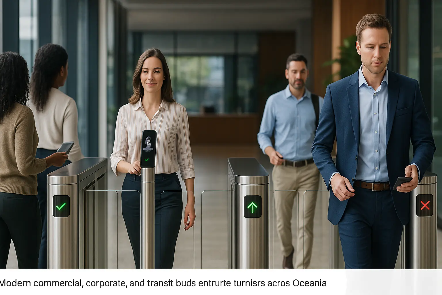 Solución de compuerta de velocidad de entrada de Oceanía