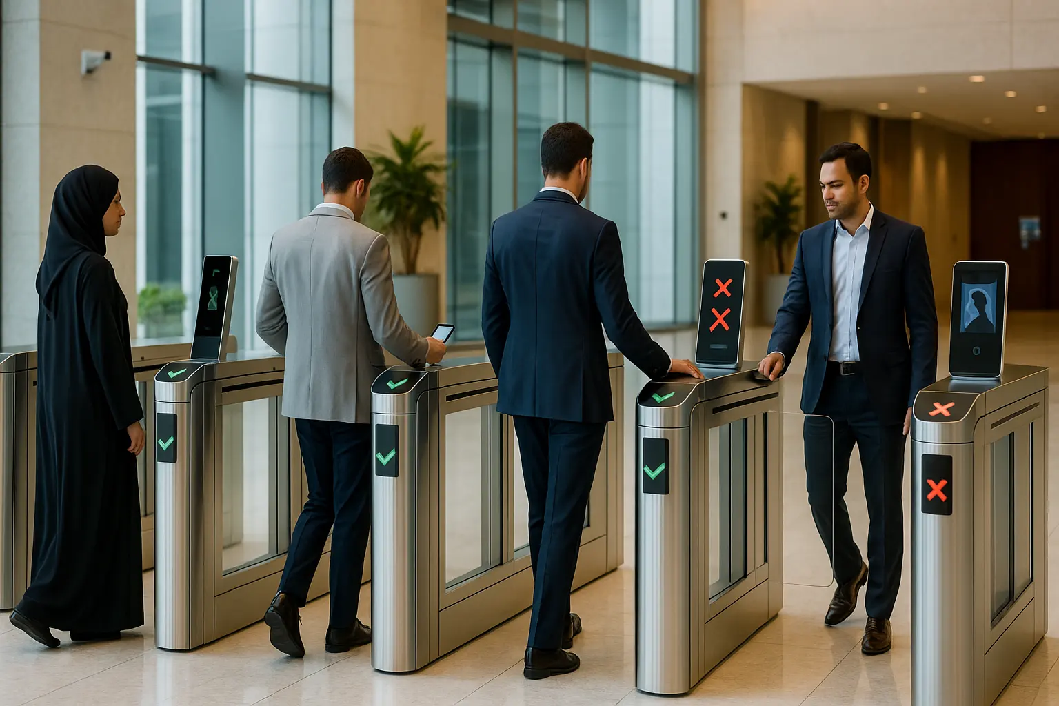 Torniquete de control de acceso a la puerta de velocidad de los EAU