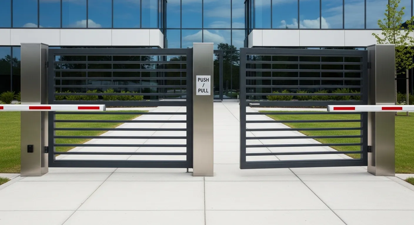 Compuerta giratoria bidireccional