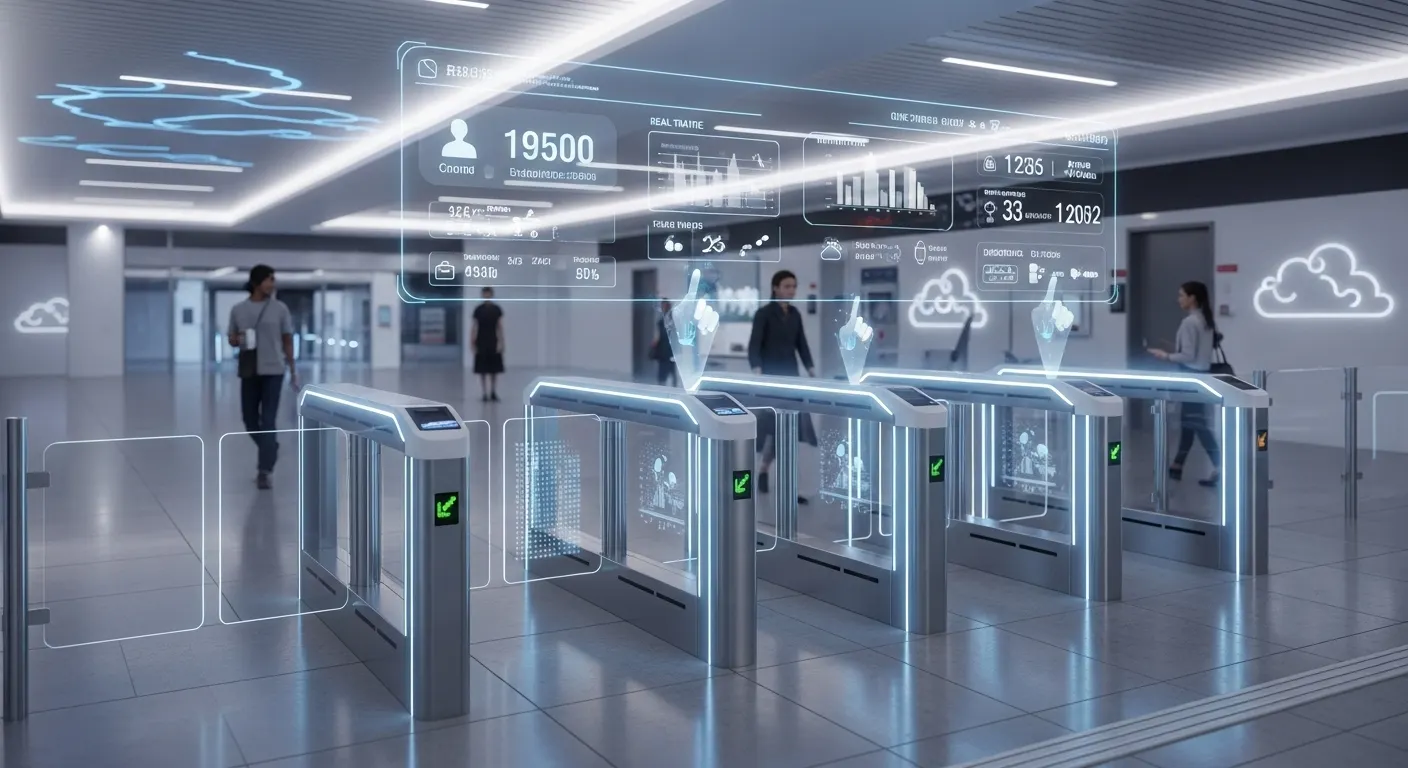 Puerta de torniquetes basada en la nube