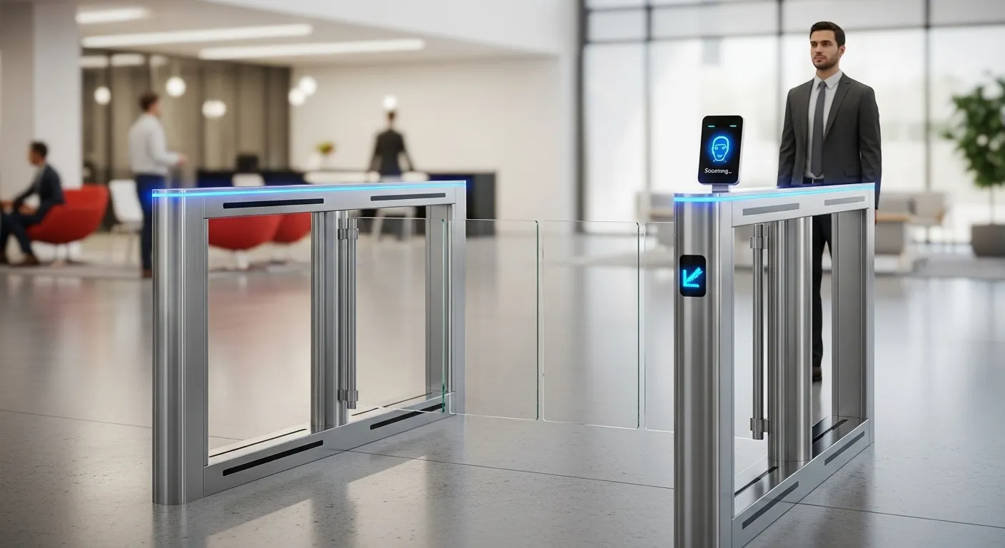 Puerta giratoria por reconocimiento facial