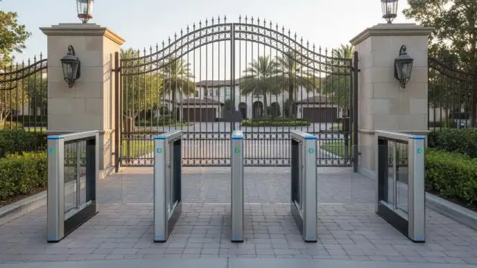 Puerta de torniquetes para urbanizaciones cerradas