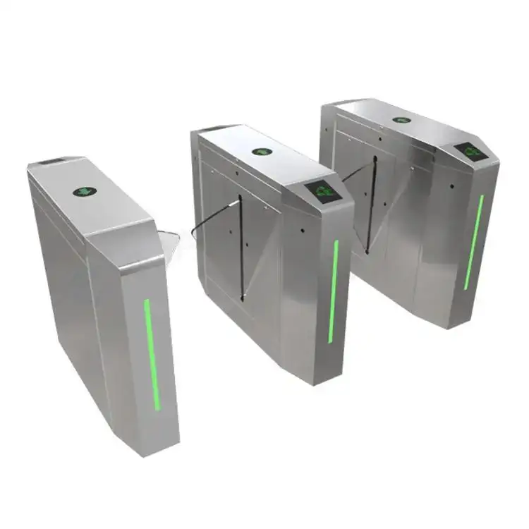 Flap Barrier Pedestrian Turnstiles Gate Supplier