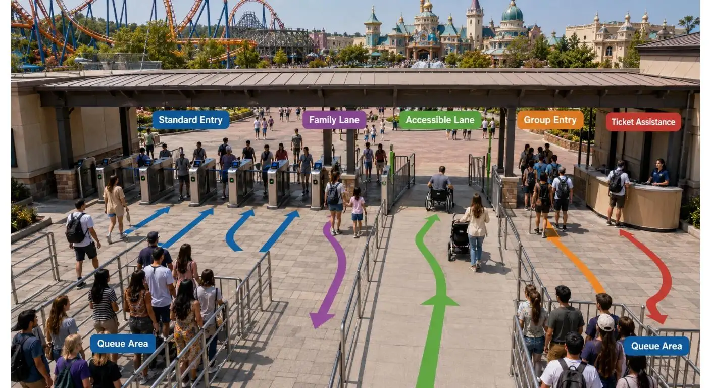 Proveedor de torniquetes para parques de atracciones