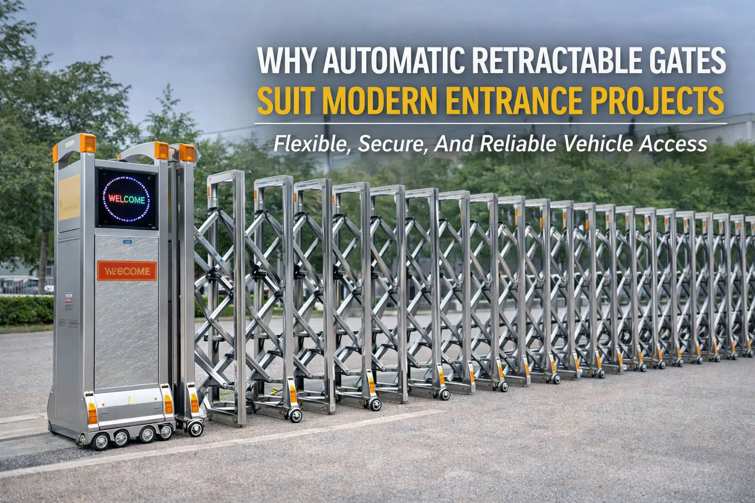 Por qué las puertas retráctiles automáticas siguen siendo una opción práctica para las entradas modernas